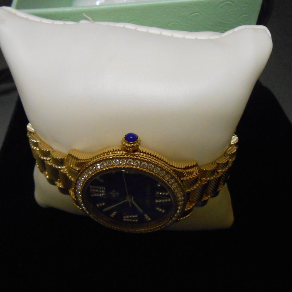 Judith Ripka Navy Gold Watch - Picture 4 of 7
